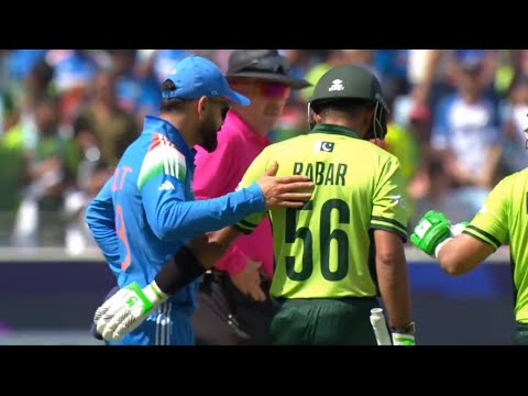 Virat Kohli did heart winning gesture for Babar Azam when came for bat, Ind vs Pak Champions Trophy