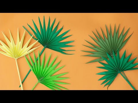 Palm Leaf Paper | DIY Palm Leaf Decoration #Shorts