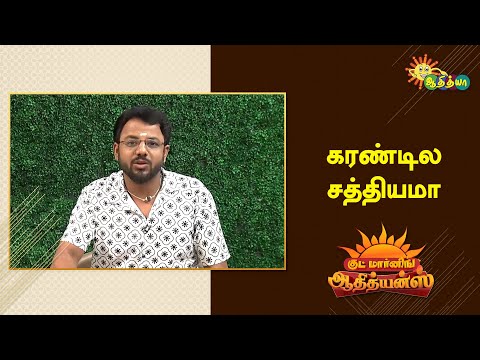 பதறி அடிச்சு ஓடிட்டேன் சாமி | Good Morning Adithyans | Adithya TV