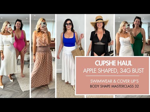 CUPSHE SWIMWEAR HAUL, PART 2 - SIZE 14, 34G BUST. BODY SHAPE MASTERCLASS 32. Melissa Murrell Stylist