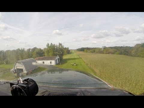 Challenging Grass-Runway Landing Over A Tractor