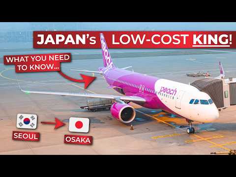 What is a Japanese low-cost airline like? | Peach Airbus A320neo Seoul Incheon to Osaka Kansai!