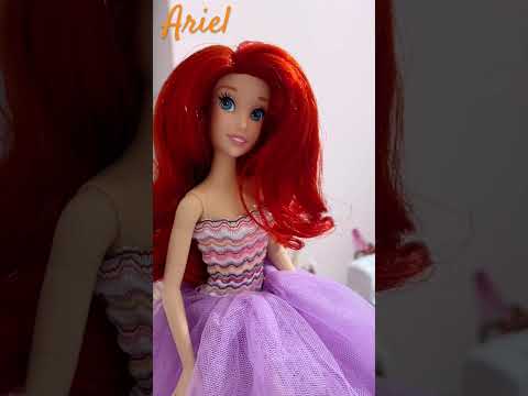 Disney Ariel Hair Repair #thelittlemermaid #doll #transformation #dollhair #ariel #disney #dollspa