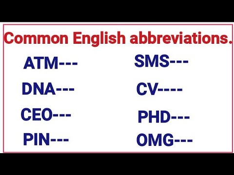 Common Abbreviations in English ✍️ Learn English as you have fun with our quiz.