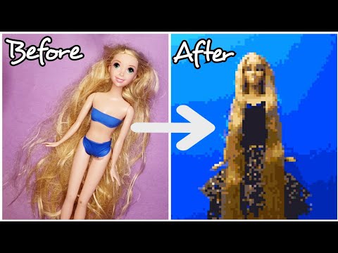 😲 Extreme Makeover from Disney Princess to Modern Fashion Model - Rapunzel Hair care, dress, shoes