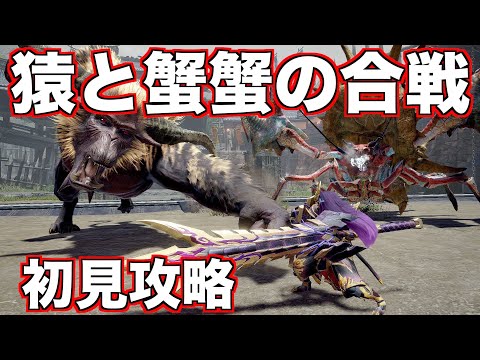 【イベクエ】クールなポーズが貰える新イベクエ！「猿と蟹蟹の合戦」　初見攻略　太刀　＃モンスターハンターライズ　＃サンブレイク