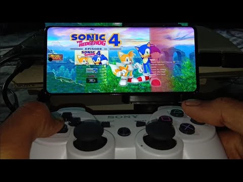 BUKAN EMULATOR PS3 DAN BUKAN REMOTE PLAY! SONIC THE HEDGEHOG 4 EPISODE 2 LAYAR HP FULLSCREEN