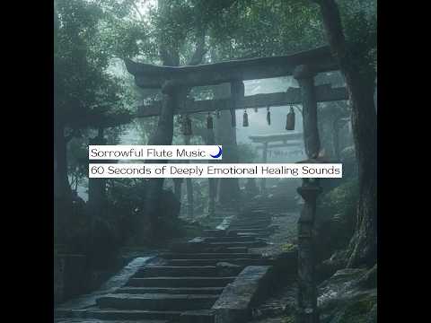 Sorrowful Flute Music 🌙 | 60 Seconds of Deeply Emotional Healing Sounds