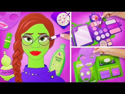 DIY Beauty Salon for a Paper Witch! Cute Paper Doll Crafts