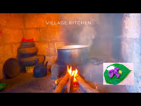 Sri Lankan jungle Cuisine | Purple yam | Dioscorea alata | jungle Foods | කැලේ හැදෙන රාජාල/දන්දිල