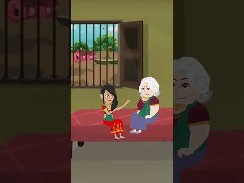 चुड़ैल बनी माँ । chudail bani maa hindi cartoon video #newshorts #nayikahani #moralstories #horror