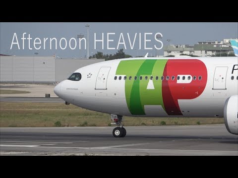 Afternoon Heavies taking off and landing in Lisbon