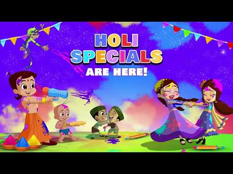 Watch Holi Specials from Chhota Bheem | Available on Green Gold's FAST TV | Streaming on YuppTV