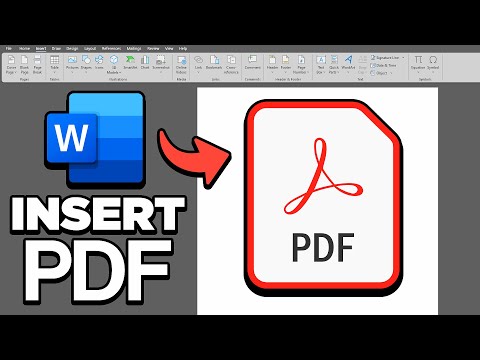 How To Insert PDF File Into Microsoft Word (2025) - Convert PDF to Word Document