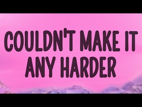 Sabrina Carpenter - Couldn't Make It Any Harder (Lyrics)