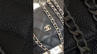 CHANEL WALLET ON CHAIN🖤 #firstchanel #blackchanel #chanelfinds