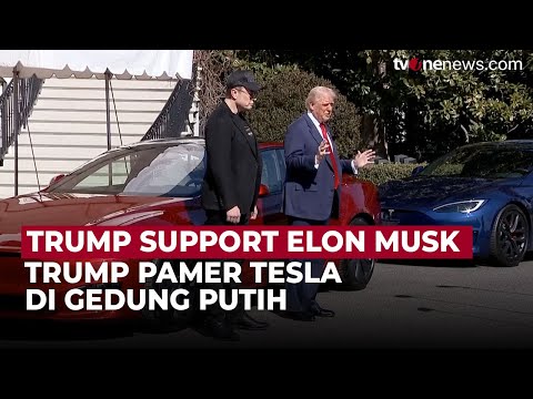 Trump Support Elon Musk dengan Mengendarai Tesla ke Dalam Gedung Putih | OneNews Update