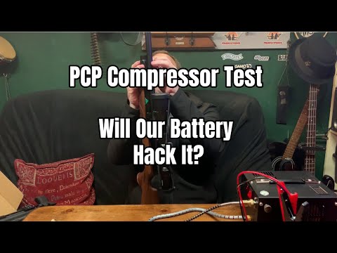 Portable PCP Airgun Compressor Test With A Battery