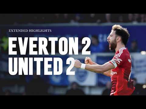 A Draw On The Road 🛣️ Everton v Man Utd | Extended Highlights