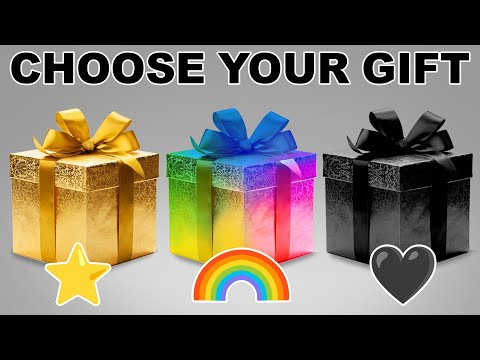 Choose Your Gift🎁✨️💝3 Gift Box Challenge ~  Gold, Rainbow Or Black 😨How Lucky Are You | Quizzone