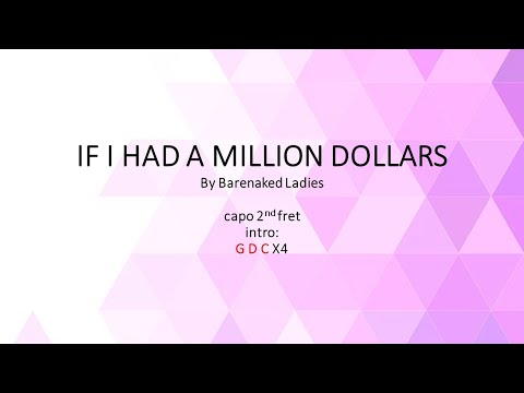 If I Had A Million Dollars by Barenaked Ladies - Easy acoustic chords and lyrics