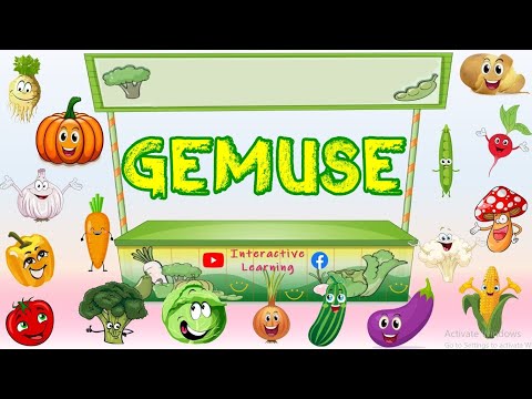 Learn Vegetable Names in German | Gemüse Lernen + TEST + PDF !! Deutsch lernen !!