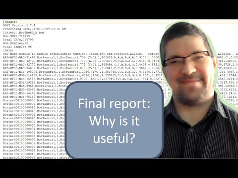 Illumina final report files | Why are they useful?