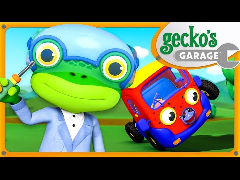 The Wheels Go Round🚌 |  New Gecko's Garage Songs! | Kids Cartoons & Nursery Rhymes | Moonbug Kids