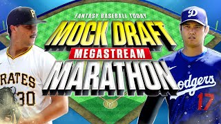 Fantasy Baseball MOCK DRAFT MEGA STREAM Marathon! Different Formats, Picks, Strategy & Season Prep!