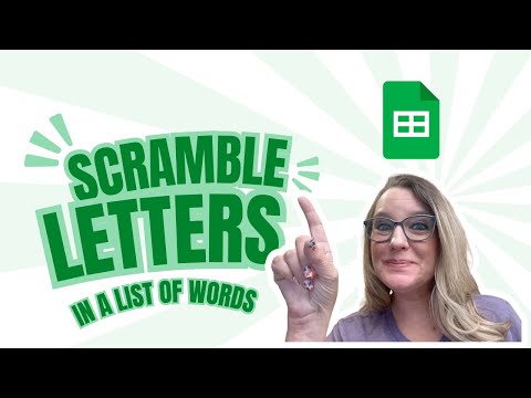 How to scramble letters in a list of words