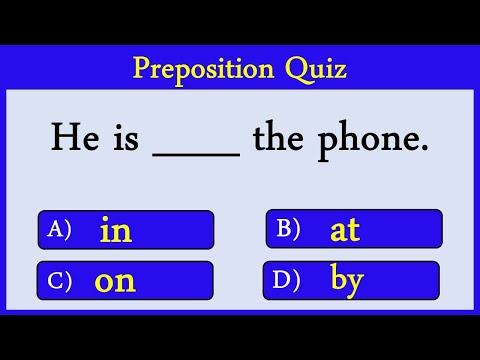 preposition Quiz 21: Can you score 10/10?