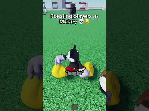 ROASTING players as MICKEY 💀🔥 #roblox #funny