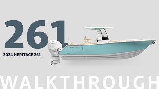 Heritage 261 Center Console  - 2024 Walkthrough #boatwalkthrough #newboat