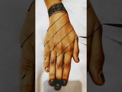 💕🥀Stylish & attractive |Checks mehndi design for back side✋🌿|#shorts #youtubeshorts #h #art