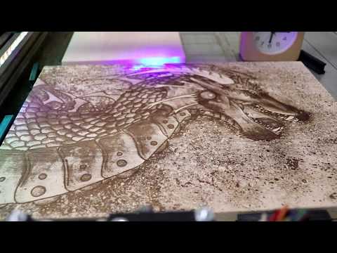 Martinjurekcz - Laser engraved graphic - Dragon, by Martin Jurek & Thyri Ryiah Tutková