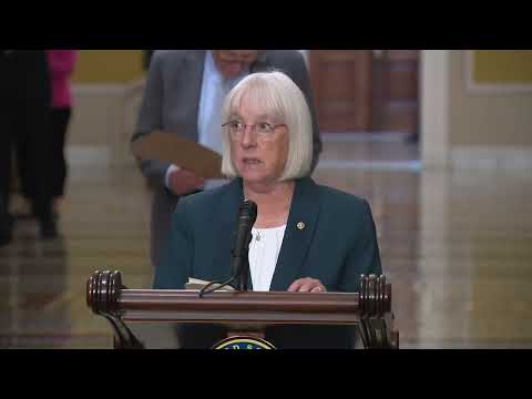 Senator Murray Discusses Bipartisan CR at Leadership Press Conference