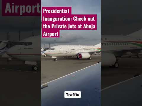 Presidential Inauguration: check out the private jets at Abuja airport during swearing-in #tinubu