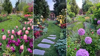 Year-long Garden Tour! Watch my Cottage Garden Grow all Year 🌸 Cut Flower Garden Successions 2024