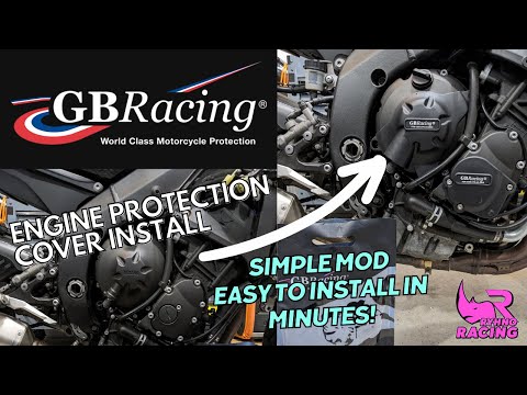 GBRacing engine cover install | 2017 Yamaha YZF-R6 | Easy to install mod!