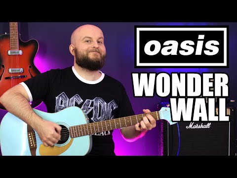 Wonderwall Guitar Lesson - How to play Oasis Wonderwall (Tutorial With Tabs For Beginners)