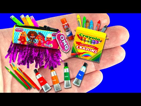 51 DIY School Supplies, Hacks and Crafts | Miniature Crayons, Pencil Box ... and more!