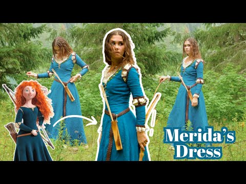 I Made Merida's Dress From Brave! Disney Princess Costume Cosplay