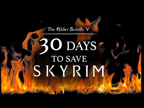 CAN I SAVE SKYRIM IN 30 DAYS? - Skyrim 100 Days Survival Challenge Live