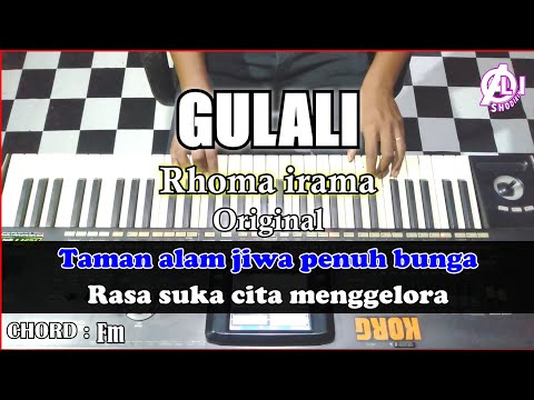 GULALI Karaoke Dangdut - Rhoma irama | Korg Pa3x (Chord&Lirik) Nada cowok