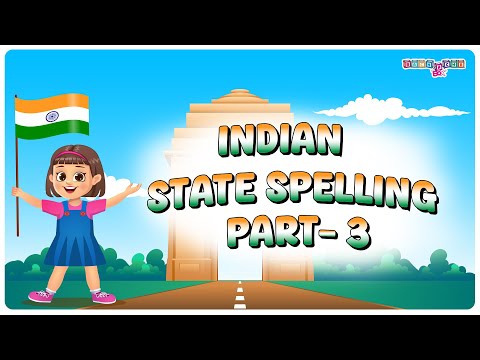 State Spelling Part 3 | Learn Spellings of Indian States | States I India Map I Languages of India