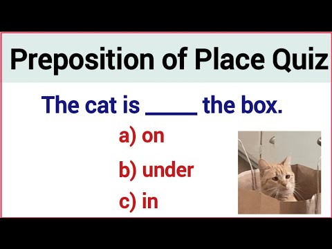 Preposition of Place Quiz ✍️ English Grammar Test 📘Can you pass this quiz?