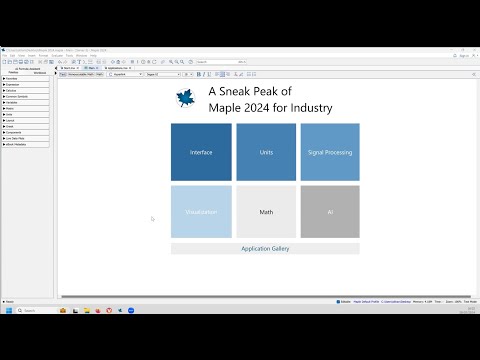 A Sneak Peek at Maple 2024 for Industry