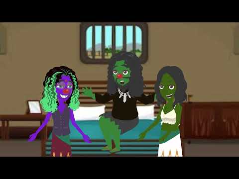 भूतों की डिनर पार्टी । bhuto ki dinner party hindi animation horror video @runjhuncartoonfilms