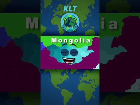 Mongolia Has 21 Provinces! | KLT Geography #shorts