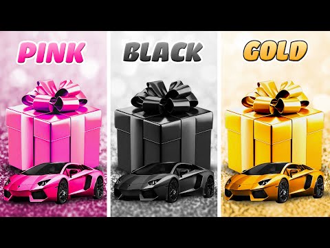 Choose Your Gift! 🎁 Pink, Black or Gold 💗🖤⭐️ How Lucky Are You? 😱 Quiz Zone #4 #chooseyourgift